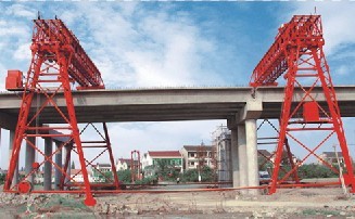 QME150T+150T-48M/16M龙门吊用于上海闵浦大桥预制场