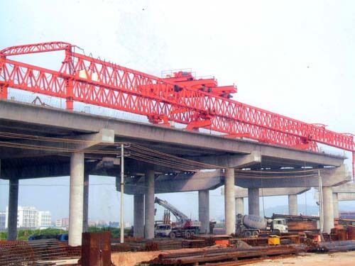 JQG250T/55m架桥机用于杭州市市政工程跨沪杭高速